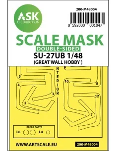 SU-27UB double-sided painting mask for Great Wall Hobby, 1/48 - Art...