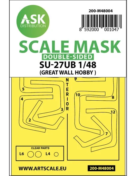 SU-27UB double-sided painting mask for Great Wall Hobby, 1/48 - Art...