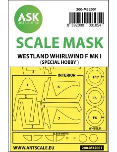 Westland Whirlwind Mk.I double-sided painting mask for Special Hobb...