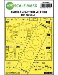 Avro Lancaster Mk.I B outside painting mask for HK Models, 1/48 - A...