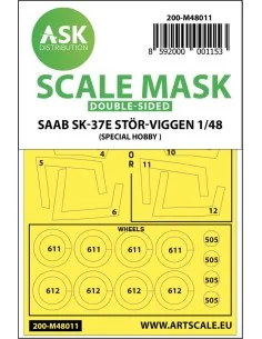 SAAB SK-37E Stör-Viggen double-sided painting mask for Special Hobb...