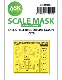 EE Lightning F.2A double-sided painting mask for Airfix, 1/72 - Art...