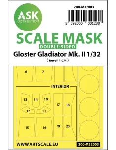 Gloster Gladiator Mk.II double-sided painting mask for Revell / ICM...