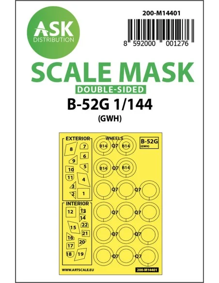 B-52G double-sided painting mask for Great Wall Hobby, 1/144 - Art ...