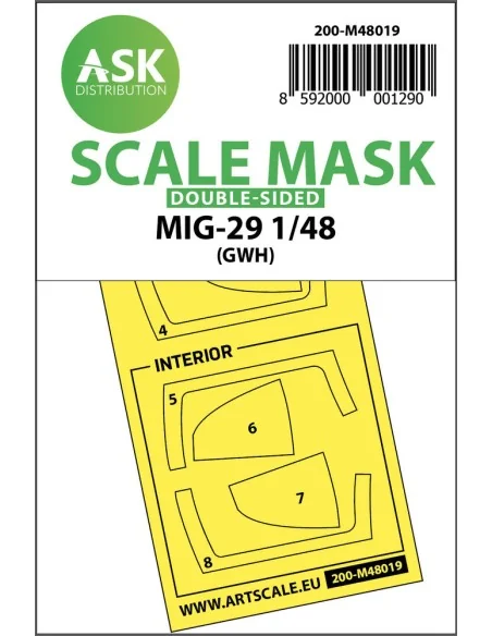 MiG-29 double-sided painting mask for Great Wall Hobby, 1/48 - Art ...