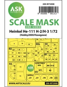 Heinkel He 111H-2/H-3 one-sided painting mask for Hasegawa / Hobby2...
