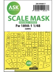 Focke Wulf Fw 189 double-sided painting mask for Great Wall Hobby, ...