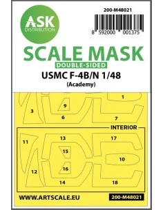 USMC F-4B/N double-sided painting mask for Academy, 1/48 - Art Scal...