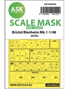 Bristol Blenheim Mk.I one-sided painting mask for Airfix, 1/48 - Ar...