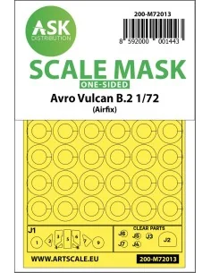 Avro Vulcan B.2 one-sided painting mask for Airfix, 1/72 - Art Scal...