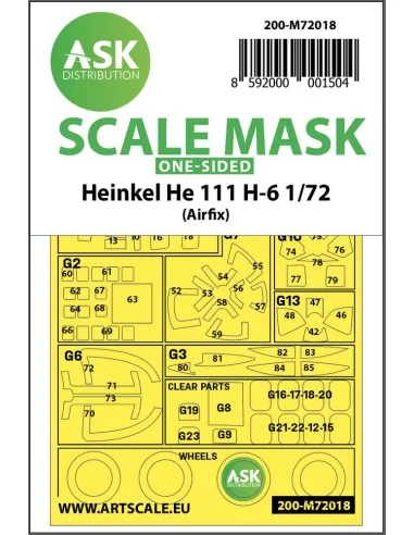 Heinkel He 111 H-6 one-sided for Airfix, 1/72 - Art Scale Kit 200-M...