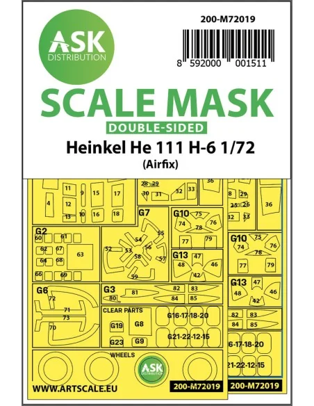 Heinkel He 111 H-6 double-sided for Airfix, 1/72 - Art Scale Kit 20...