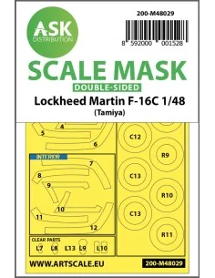 F-16C double-sided painting mask for Tamiya, 1/48 - Art Scale Kit 2...