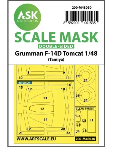F-14D double-sided painting mask for Tamiya, 1/48 - Art Scale Kit 2...