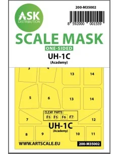 UH-1C one-sided painting mask for Academy, 1/35 - Art Scale Kit 200...
