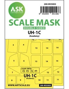 UH-1C double-sided painting mask for Academy, 1/35 - Art Scale Kit ...