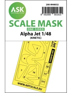 Alpha Jet one-sided painting mask for Kinetic, 1/48 - Art Scale Kit...