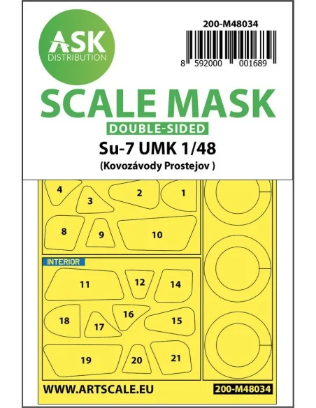 Su-7 UMK double-sided painting mask, 1/48 - Art Scale Kit 200-M48034