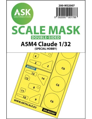 A5M4 Claude double-sided express mask for Special Hobby, 1/32 - Art...