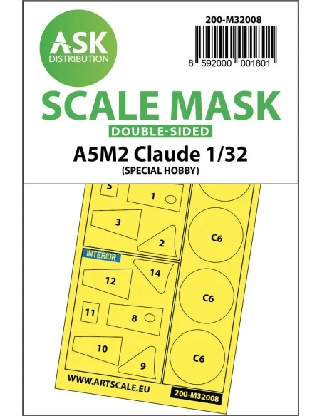 A5M2 Claude double-sided express mask for Special Hobby, 1/32 - Art...
