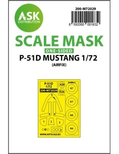 P-51D Mustang one-sided painting mask for Airfix, 1/72 - Art Scale ...