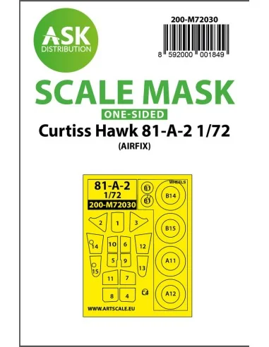 Curtiss Hawk 81-A-2 one-sided painting mask for Airfix, 1/72 - Art ...