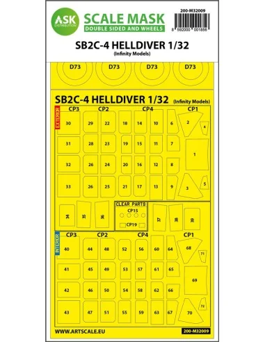 SB2C-4 Helldiver double-sided express mask for Infinity, 1/32 - Art...
