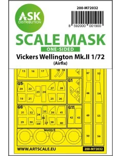 Vickers Wellington Mk.II one-sided painting mask for Airfix, 1/72 -...
