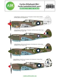 Curtiss Kittyhawk Mk.I Pacific battlefield RAAF part I, 1/48 - Art ...