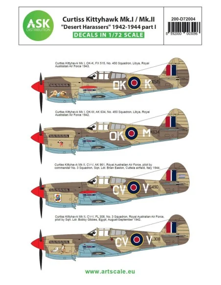 Curtiss Kittyhawk Mk.I / Mk.II Desert Harassers 1942-1944 part I, 1...