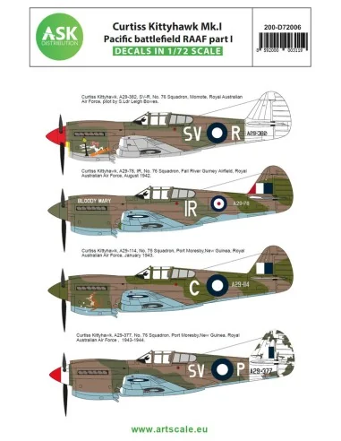 Curtiss Kittyhawk MK.I Pacific battlefield RAAF 1942-1944 part I, 1...