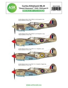 Curtiss Kittyhawk Mk.III Desert Harassers North Africa / Italy 1942...