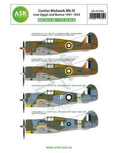 Curtiss Mohawk IV over Egypt and Burma 1941-1943, 1/72 - Art Scale ...