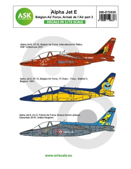 Alpha Jet E Belgian Air Force and Armeé de l´Air part 3, 1/72 - Art...