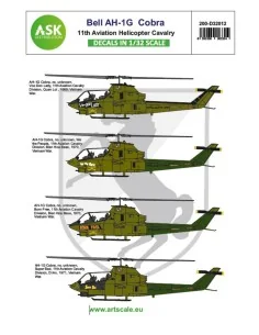 Bell AH-1G Cobra 11th Aviation Helicopter Cavalry, 1/32 - Art Scale...