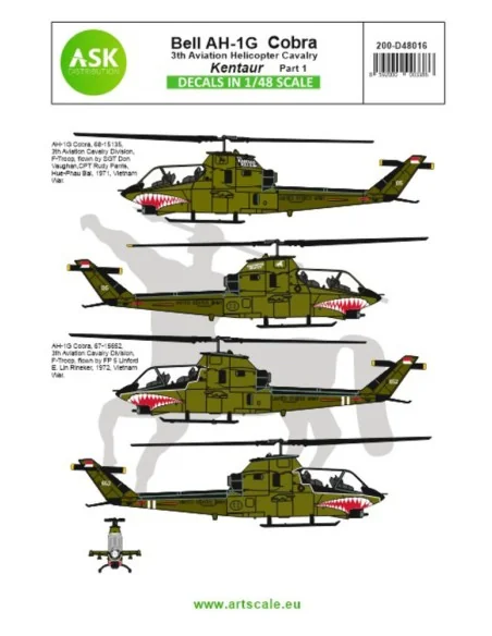 Bell AH-1G Cobra Kentaur 3th Aviation helicopter cavalry part 1, 1/...
