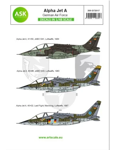 Alpha Jet A Bundeswehr, German Air Force, 1/72 - Art Scale Kit 200-...