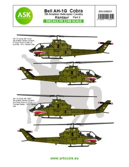 Bell AH-1G Cobra Kentaur 3th Aviation helicopter cavalry part 2, 1/...