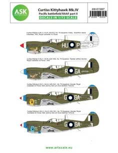 Curtiss Kittyhawk Mk.IV Pacific battlefield RAAF part II, 1/72 - Ar...