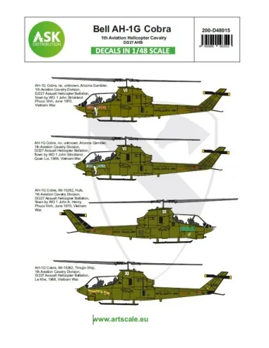 Bell AH-1G Cobra 1th Aviation Helicopter Cavalery D/227 AHB part 1,...