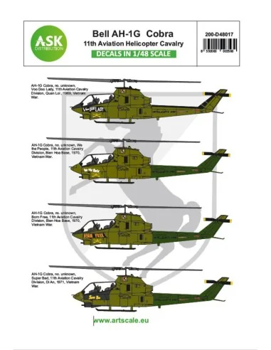 Bell AH-1G Cobra 11th Aviation Helicopter Cavalery part 3, 1/48 - A...