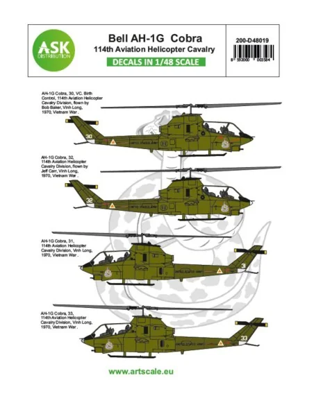 Bell AH-1G Cobra 114th Aviation helicopter cavalery - part 3, 1/48 ...
