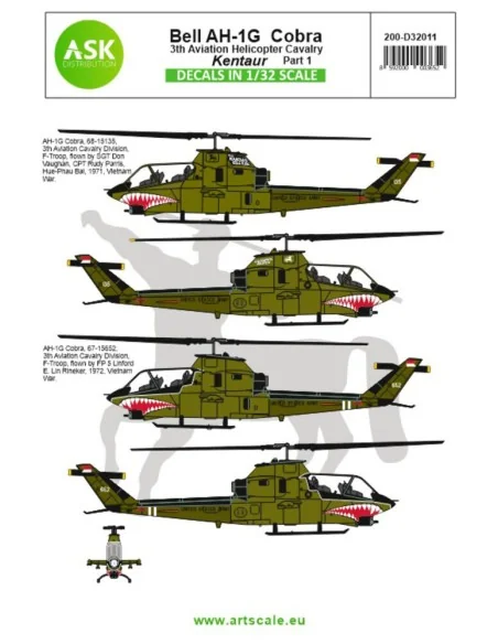 Bell AH-1G Cobra Kentaur 3th Aviation helicopter cavalry part 1, 1/...