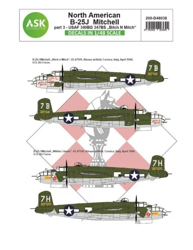 B-25J Mitchell part 3 - US Air Force Bitch N Mitch Mediterranean ri...