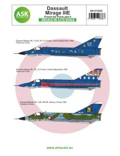 Mirage IIIE French Air Force part 4, 1/72 - Art Scale Kit 200-D72028