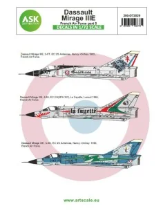Mirage IIIE French Air Force part 5, 1/72 - Art Scale Kit 200-D72029