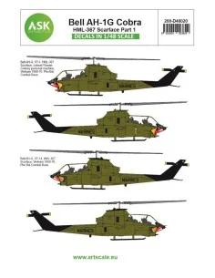 Bell AH-1G Cobra part 7 - HML367 Scarface, 1/48 - Art Scale Kit 200...