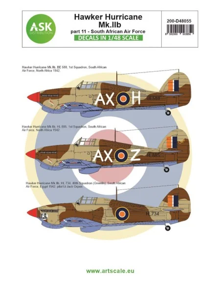 Hawker Hurricane Mk.IIB part 11 - South African Air Force, 1/48 - A...