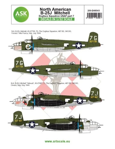 B-25J Mitchell part 7 - US Dogface Squadron, Yahoudi, Mediterranean...