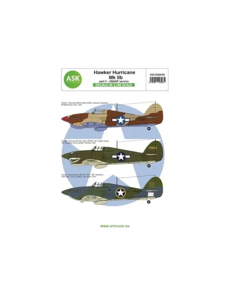 Hawker Hurricane Mk.IIB part 5 - USAAF service, 1/48 - Art Scale Ki...